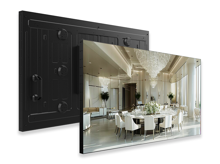 The 65-inch LCD unit can be used alone