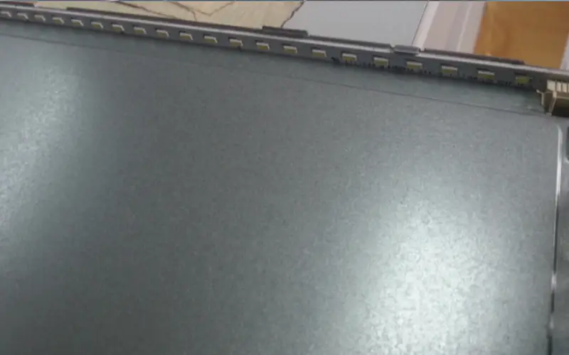 The actual position of LED strips in LCD screen backlighting